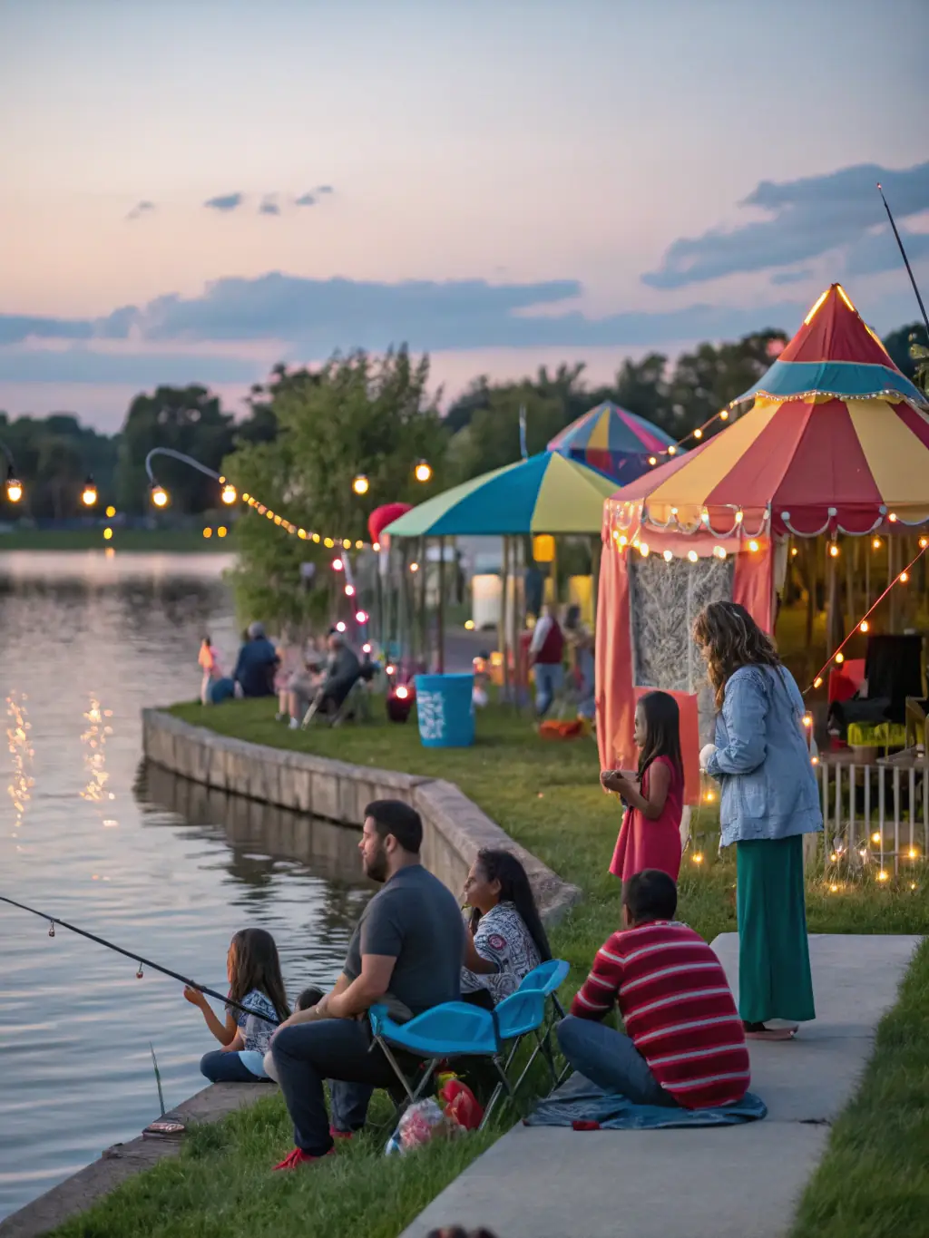 A photo of a community event organized by the association, featuring educational displays, interactive activities, and opportunities for local residents to learn about responsible fishing and environmental conservation.